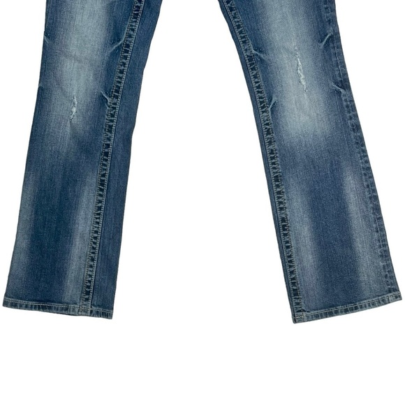 MISS ME EASY BOOT RHINESTONE EMBROIDERED DISTRESSED BOOTCUT JEANS - Picture 6 of 15